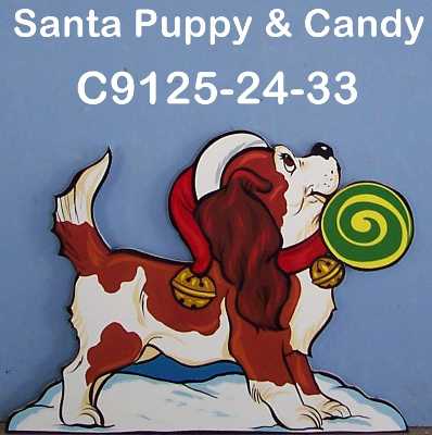 C9125Santa Puppy & Candy